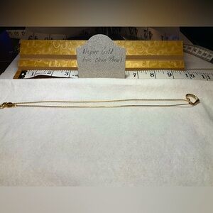Napier Gold tone chain and heart